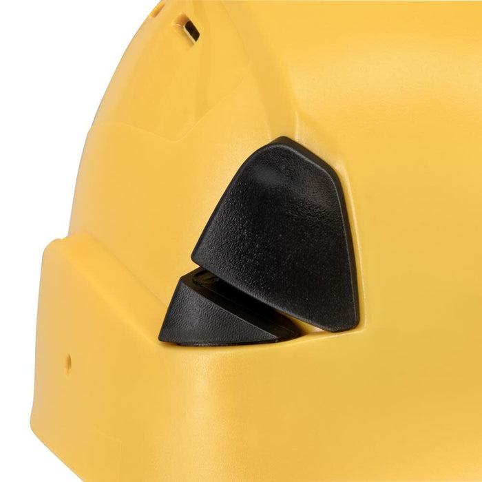 DeWALT (DPG22V) Unisex Type II Class C 4-Pt Ratcheting Vented Safety Helmet, Color Yellow, Adult Size