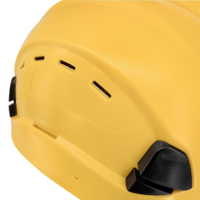DeWALT (DPG22V) Unisex Type II Class C 4-Pt Ratcheting Vented Safety Helmet, Color Yellow, Adult Size