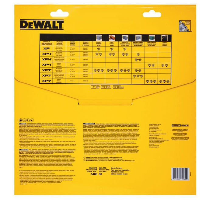 DEWALT DW47424 XP4 All-Purpose Segmented Diamond Blade