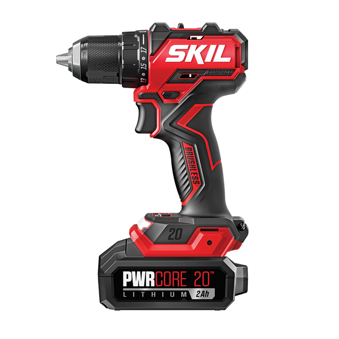 SKIL PWRCORE 20 Brushless 20V 1/2 In. Compact Drill Driver Kit