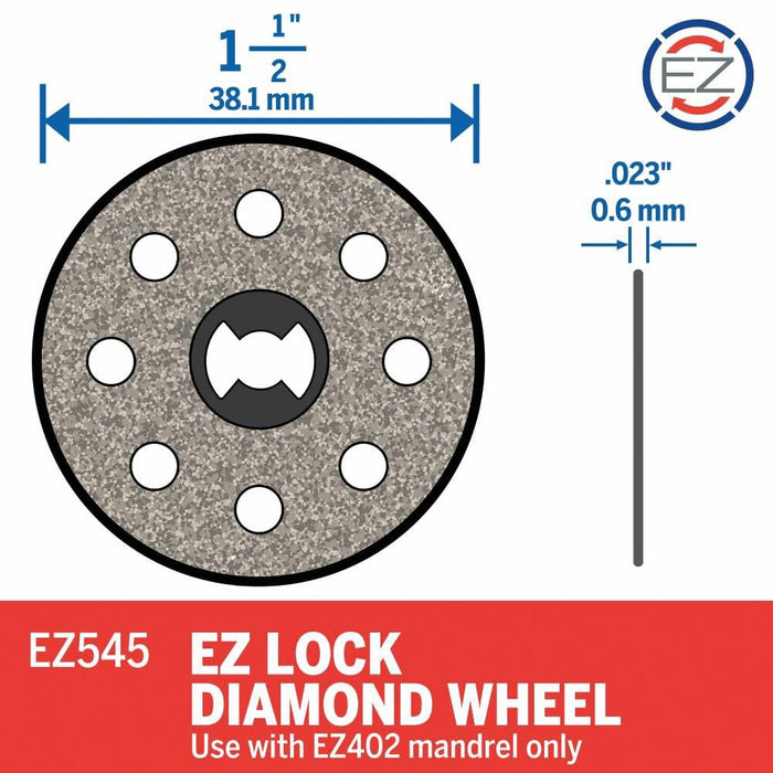 Dremel 1-1/2 In. EZ Lock Diamond Wheel
