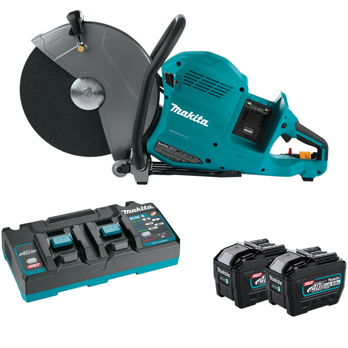 Makita 80V Max XGT (40V Max X2) Brushless 14" Power Cutter Kit, with AFT, Electric Brake (8.0Ah)