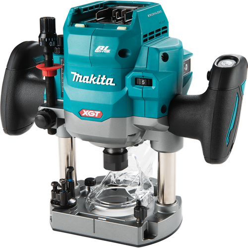 Makita GPR01Z 40V max XGT Brushless Cordless 2‑1/4 HP Plunge Router, Tool Only