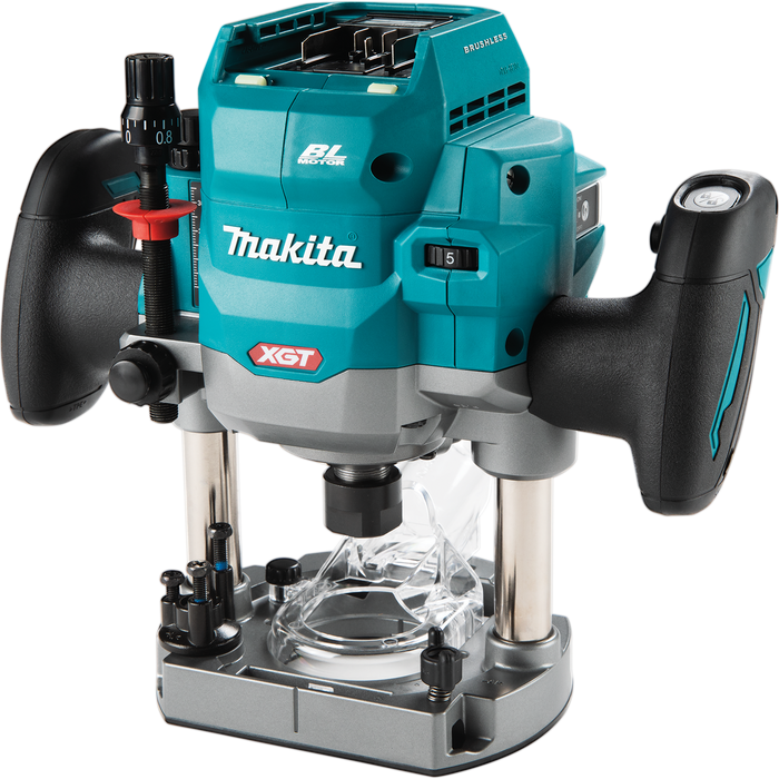 Makita GPR01Z 40V max XGT Brushless Cordless 2‑1/4 HP Plunge Router, Tool Only