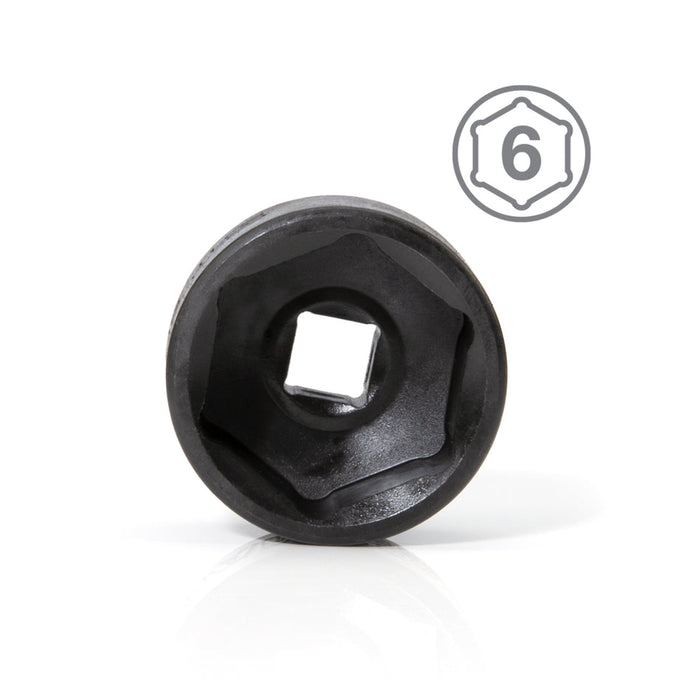 Steelman 29mm Low Profile Oil Filter Wrench Socket for Dodge Cummins and Others, 3/8-Inch Drive, Corrosion-Resistant Black Phosphate Coating