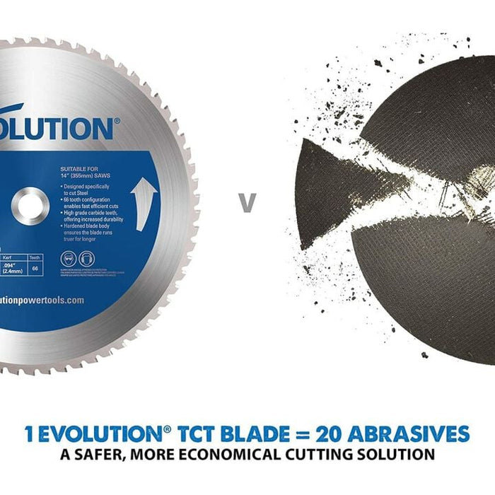 Evolution Power Tools 15BLADEST Steel Cutting Saw Blade, 15-Inch x 70-Tooth