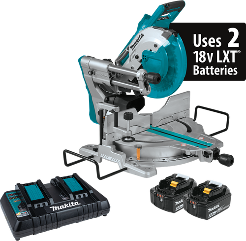 Makita (XSL06PT) 36V (18V X2) LXT Brushless 10" Dual‑Bevel Sliding Compound Miter Saw with Laser Kit