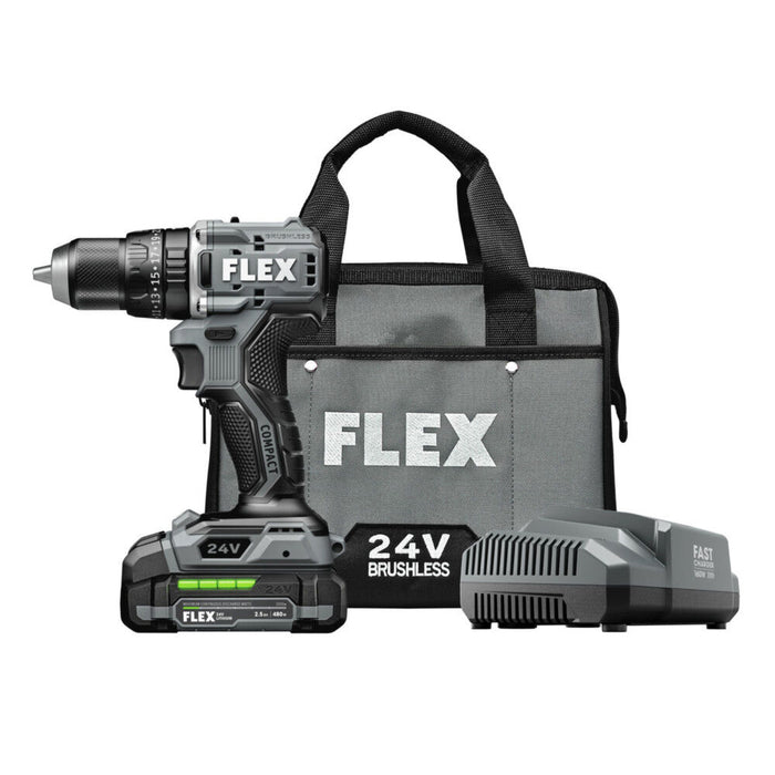 FLEX 24V Brushless Cordless 1/2 In. 2-Speed Hammer Drill
