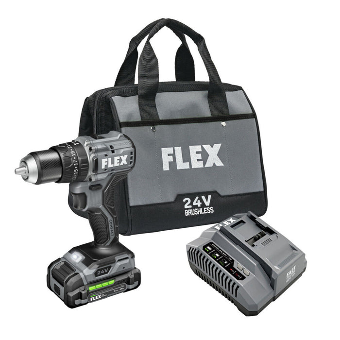 FLEX 24V Brushless Cordless 1/2 In. 2-Speed Hammer Drill