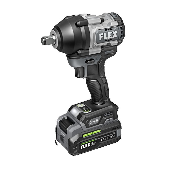 FLEX 24V Brushless Cordless 1/2-Inch 750 Ft-Lbs Mid-Torque Impact Wrench Kit