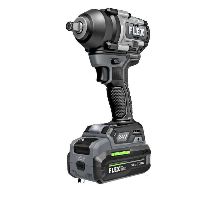 FLEX 24V Brushless Cordless 1/2-Inch 750 Ft-Lbs Mid-Torque Impact Wrench Kit
