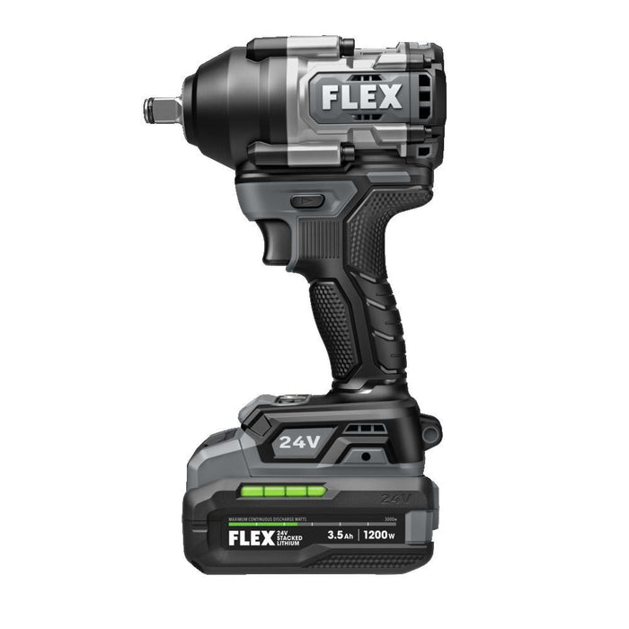 FLEX 24V Brushless Cordless 1/2-Inch 750 Ft-Lbs Mid-Torque Impact Wrench Kit