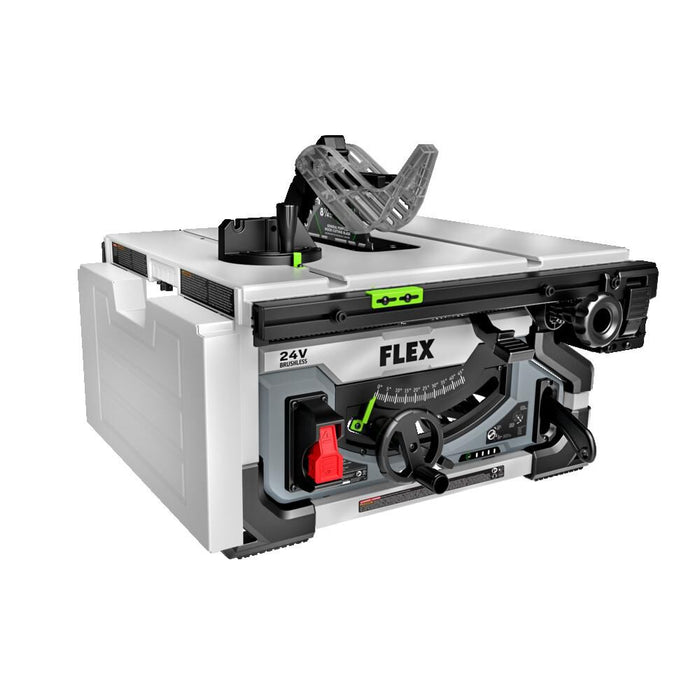FLEX 24V Brushless Cordless 8-1/4-Inch Table Saw Kit with 6.0Ah Stacked Lithium Battery and 280W Rapid Charger