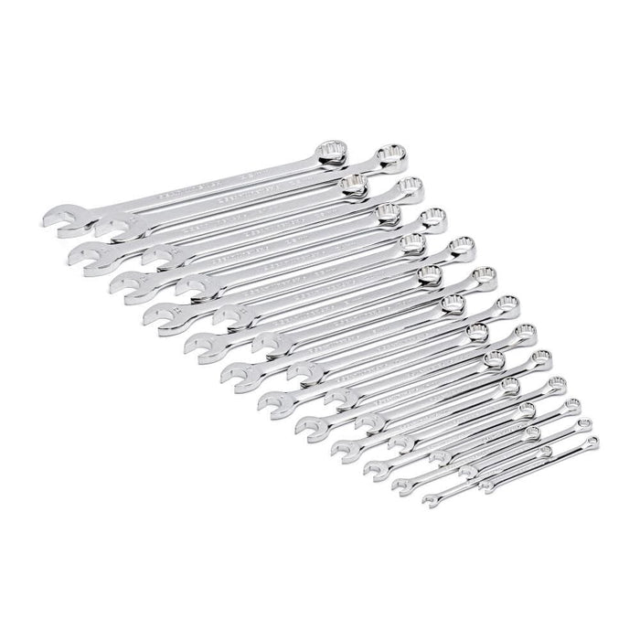 GEARWRENCH 24 Piece 12 Point Long Pattern Combination Metric Wrench Set in Foam Storage Tray | GWMSCWL12MM