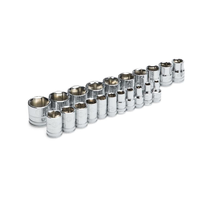 GEARWRENCH 53 Piece 1/4", 3/8" Metric 6 Point SAE Standard & Deep Mechanics Tool Set - 89091