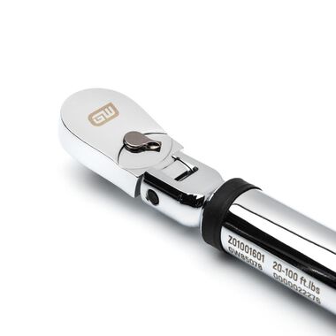 GEARWRENCH 3/8" Flex Head Electronic Torque Wrench with Angle, 10-100 ft/lbs. - 85078