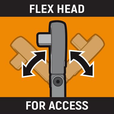 GEARWRENCH 3/8" Flex Head Electronic Torque Wrench with Angle, 10-100 ft/lbs. - 85078