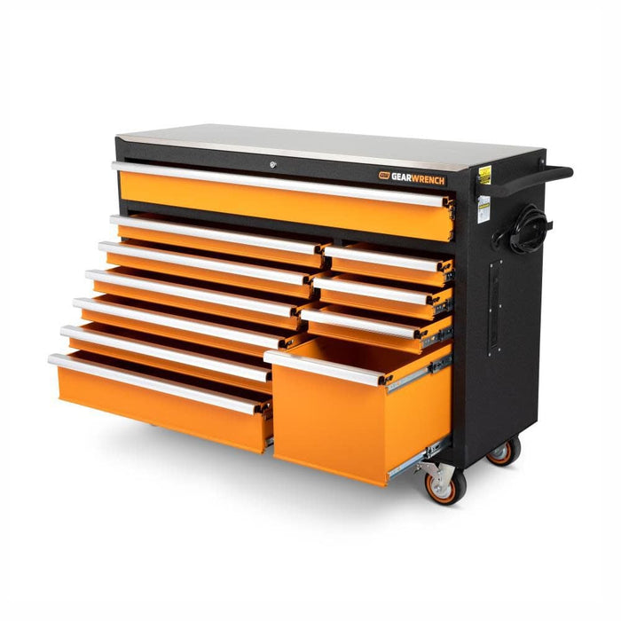 GEARWRENCH 83247 GSX Series Rolling Tool Cabinet 51-in 11 Drawer Cabinet with Stainless Steel Worktop