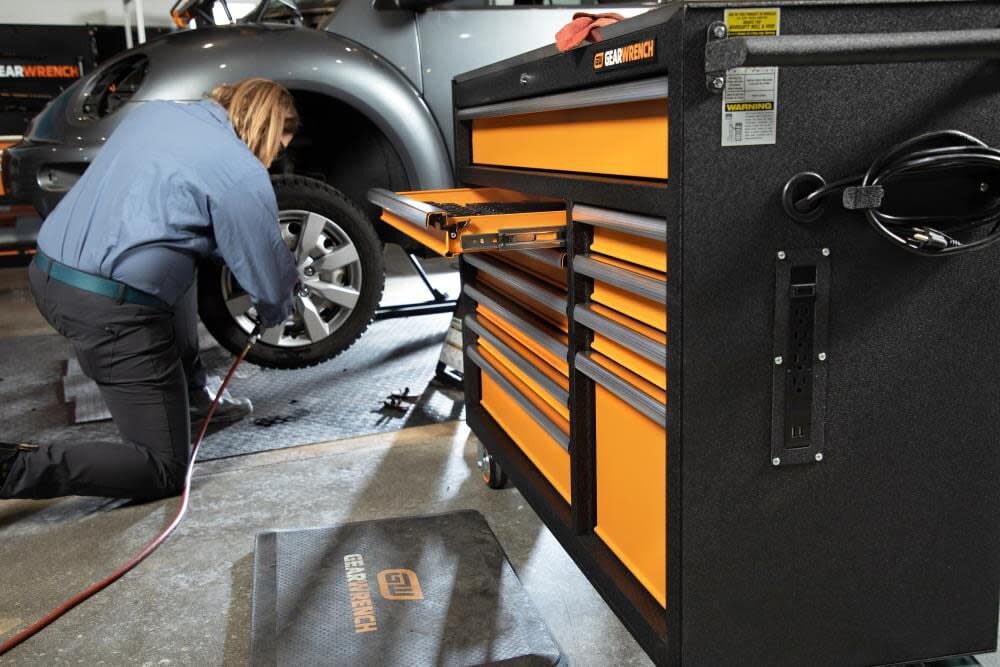 GEARWRENCH 83247 GSX Series Rolling Tool Cabinet 51-in 11 Drawer Cabinet with Stainless Steel Worktop