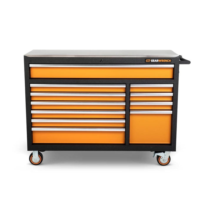 GEARWRENCH 83247 GSX Series Rolling Tool Cabinet 51-in 11 Drawer Cabinet with Stainless Steel Worktop