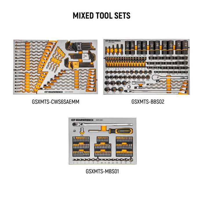 GEARWRENCH MEGAMOD 1024-Piece Mechanics Tool Set in Premium Modular Foam Trays with Tool Storage