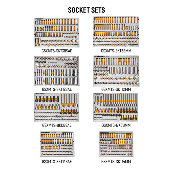 GEARWRENCH MEGAMOD 1268-Piece Mechanics Tool Set in Premium Modular Foam Trays with Tool Storage