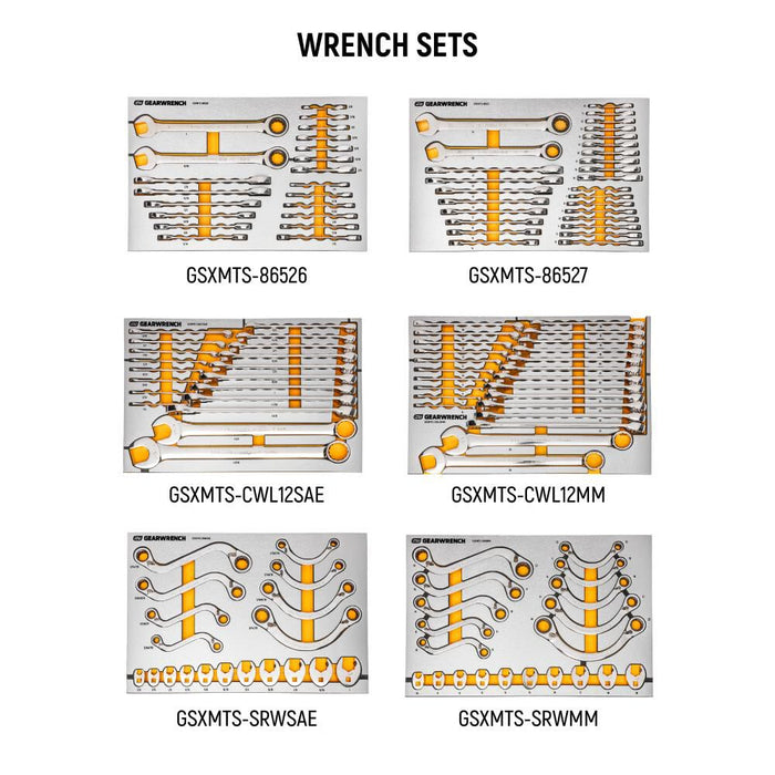 GEARWRENCH MEGAMOD 1268-Piece Mechanics Tool Set in Premium Modular Foam Trays with Tool Storage