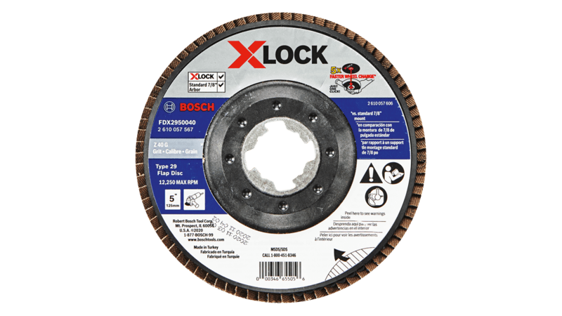 Bosch (FDX2950040) 5 In. X-LOCK Arbor Type 29 40 Grit Flap Disc