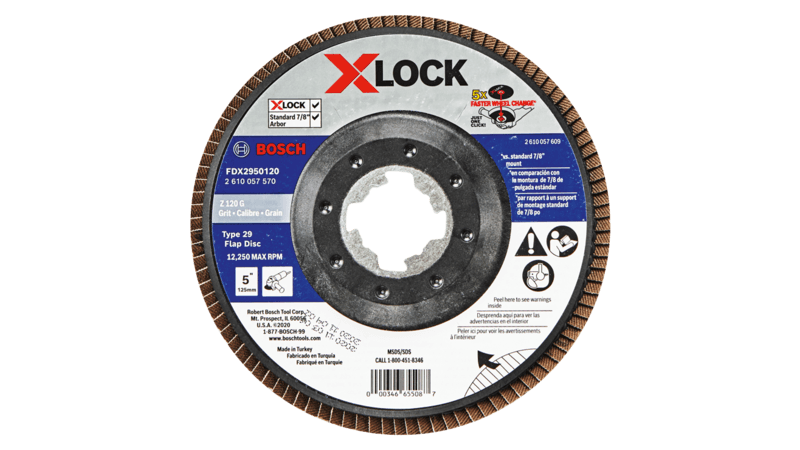 Bosch (FDX2950120) 5 In. X-LOCK Arbor Type 29 120 Grit Flap Disc