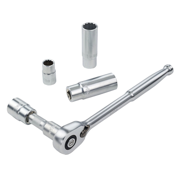 Wiha 33895 29 Piece 1/2" Drive Professional Standard and Deep Socket Tray Set - Metric