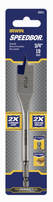 IRWIN 88812 3/4 In. x 6 In. Flat Drill Bit