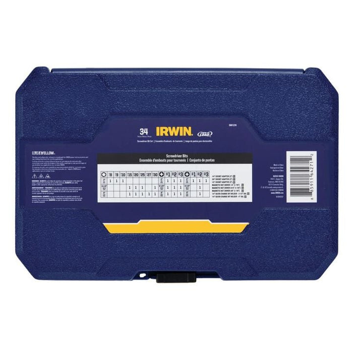 IRWIN IWAF1334 Impact 34-Piece Impact Driver Bit Set