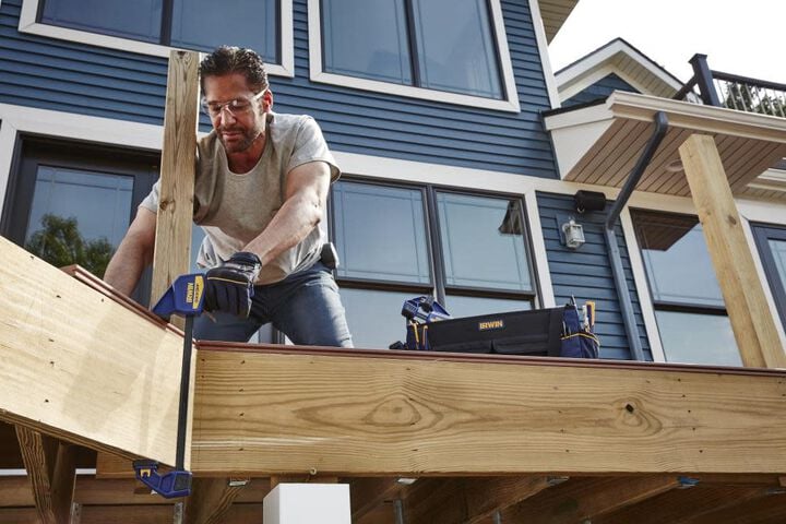 IRWIN 1964718 QUICK-GRIP Bar Clamp, One-Handed, Medium-Duty, 12-Inch