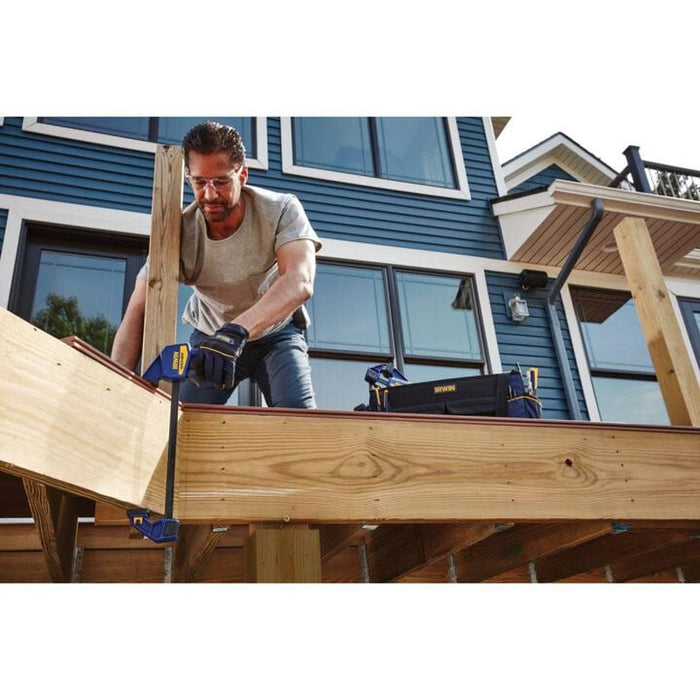 IRWIN 1964718 QUICK-GRIP Bar Clamp, One-Handed, Medium-Duty, 12-Inch