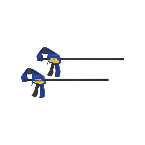 IRWIN 1964745 QUICK-GRIP One-Handed Mini Bar Clamp, 12" (Pack of 2)