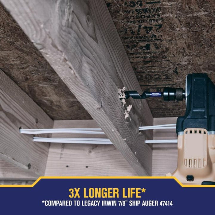 IRWIN IWAX3018 Auger Bit Speedbor Supreme 7/8in X 7 1/2in
