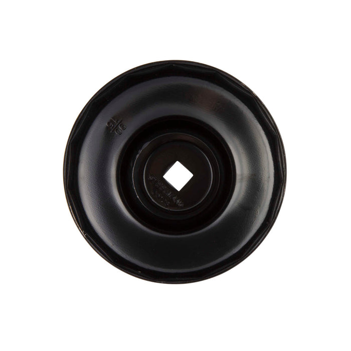 Steelman 06128 90mm x 15 Flute Oil Filter Cap Wrench, 3/8-inch Drive, Low-Profile Design for Confined Space