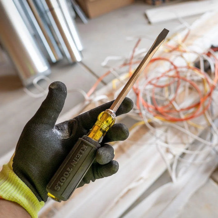 Klein Tools 600-6 5/16-Inch Keystone Screwdriver 6-Inch Square Shank, Made in USA