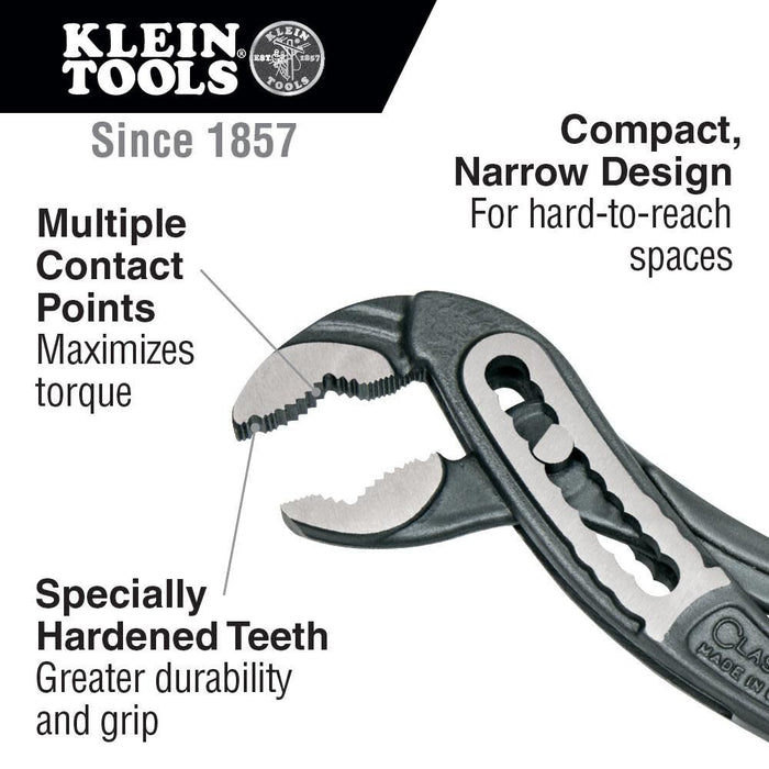 Klein Tools D505-2KIT Classic Klaw Pump Plier Set, 2-Piece