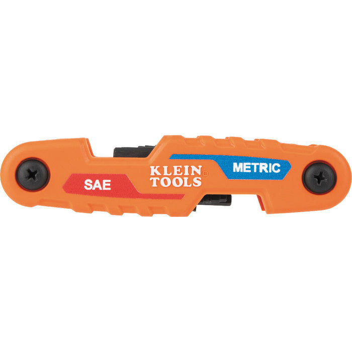 Klein Tools Folding Hex Key with SAE, Metric and TORX Sizes 3pc-70543