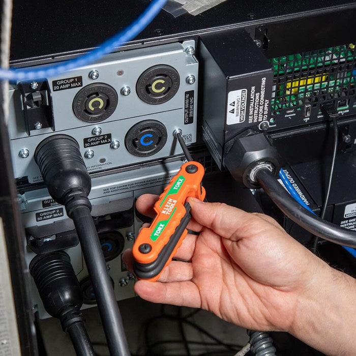 Klein Tools Folding Hex Key with SAE, Metric and TORX Sizes 3pc-70543