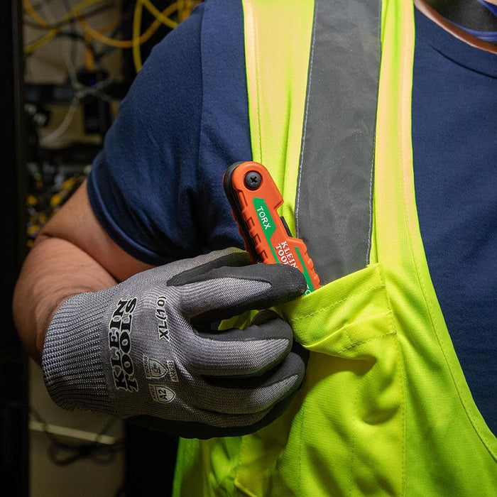 Klein Tools Folding Hex Key with SAE, Metric and TORX Sizes 3pc-70543