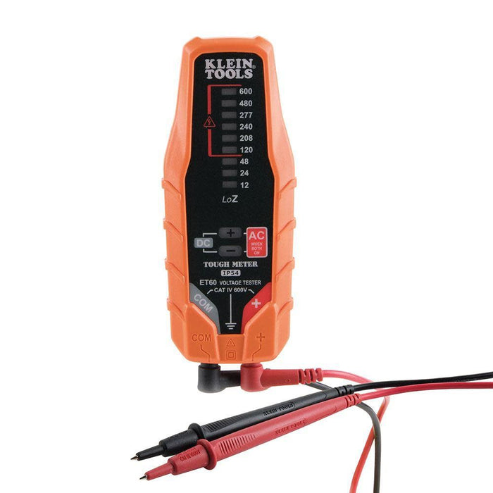 Klein Tools ET60 Voltage Tester, Tests AC and DC Voltage and Low Voltage, No Batteries Needed