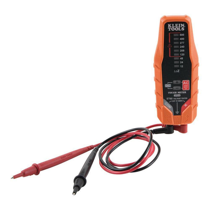 Klein Tools ET60 Voltage Tester, Tests AC and DC Voltage and Low Voltage, No Batteries Needed