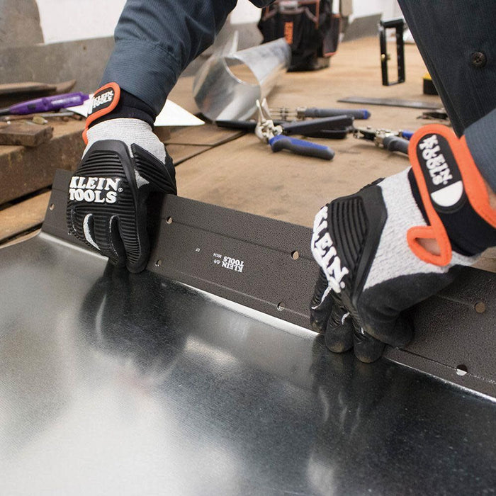 Klein Tools 86534 Metal Folding Tool for Duct Bending 24 x 3-Inch Folds Up to 24 ga CRSM and 28 ga Stainless