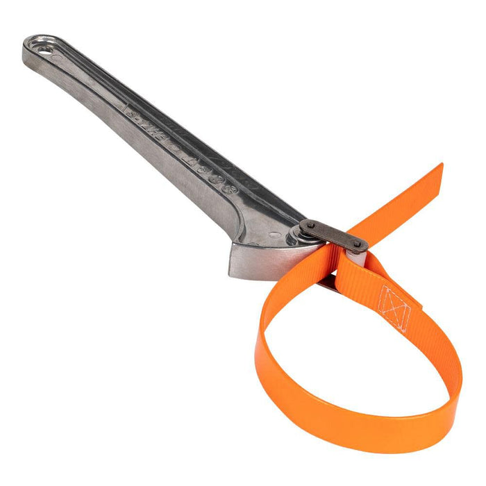 Klein Tools S12HB Strap Wrench, Adjustable Grip-It Strap Wrench Adjusts 1-1/2 to 5-Inch, 12-Inch Handle