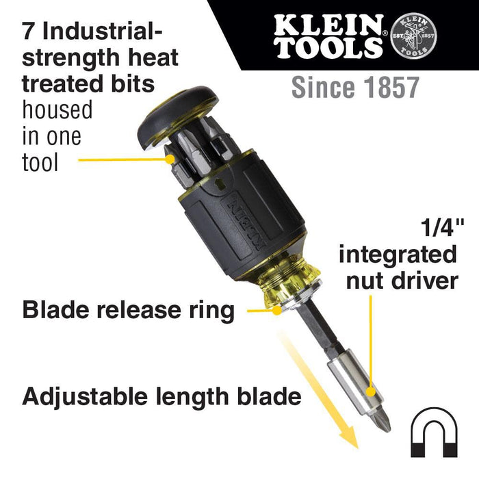 Klein Tools Mini Ratchet and Multi-Bit Driver Set-85515HD