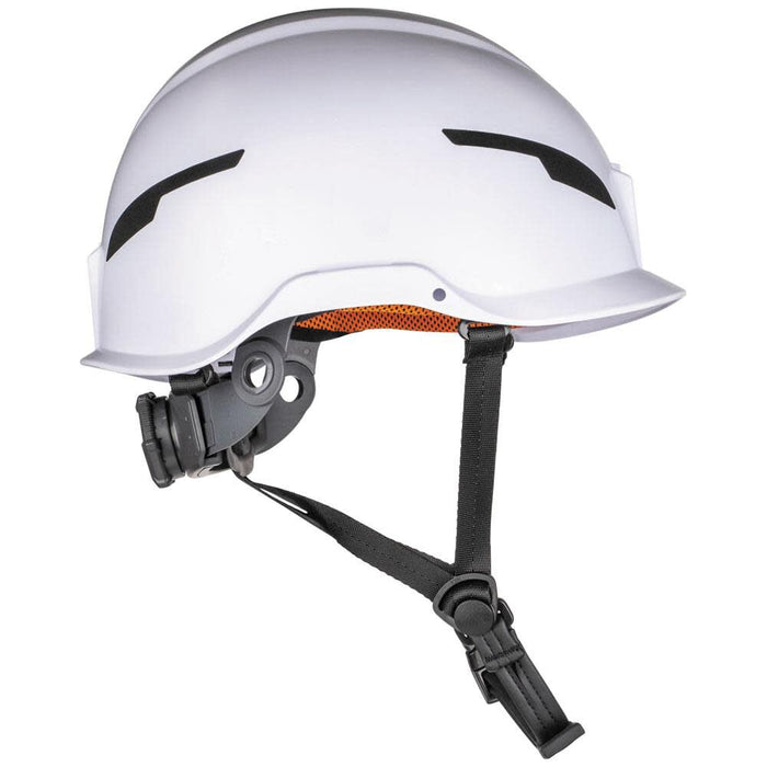 Klein Tools 60564 Safety Helmet, Type-2 Safety Helmet 20kV Protection, Non-Vented, Class E, White