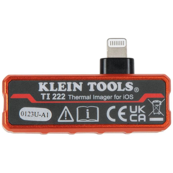 Klein Tools TI222 Thermal Imager for IPhone and all iOS Devices, Thermal Imaging Camera, 10,800 Pixels, Three Color Palettes, High/Low Temperatures