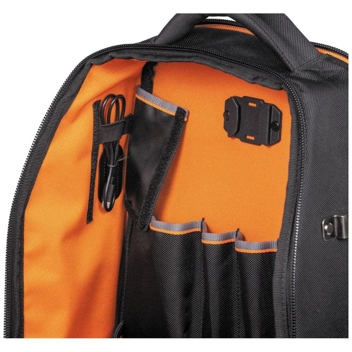 Klein Tools Backpack, Black/Orange - 62805BPTECH.